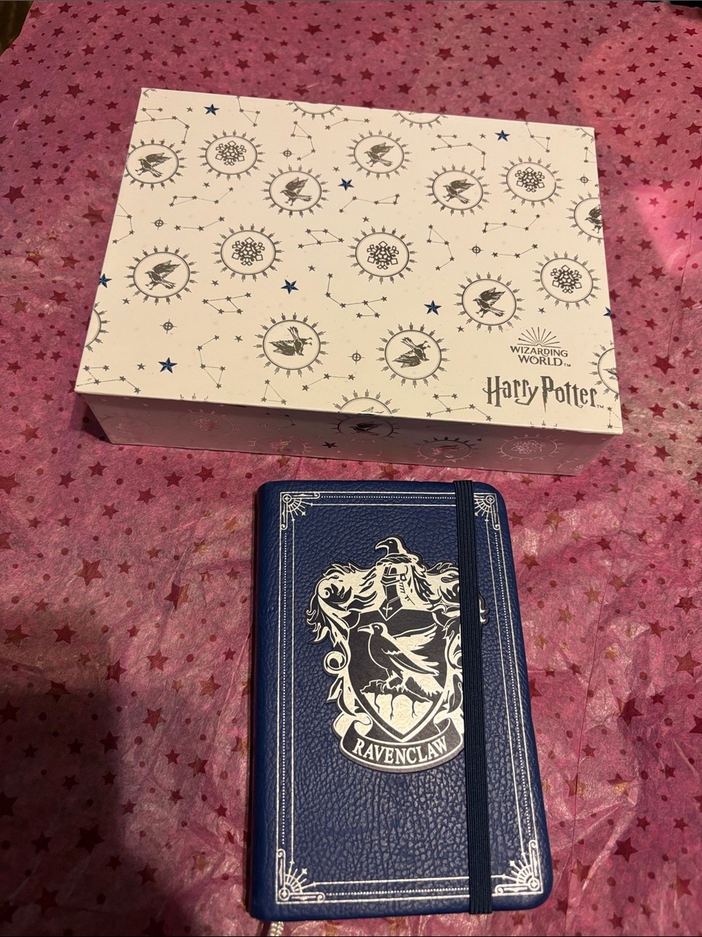 Harry Potter Ravenclaw Journal - Blue, Silver and Wizarding World Box